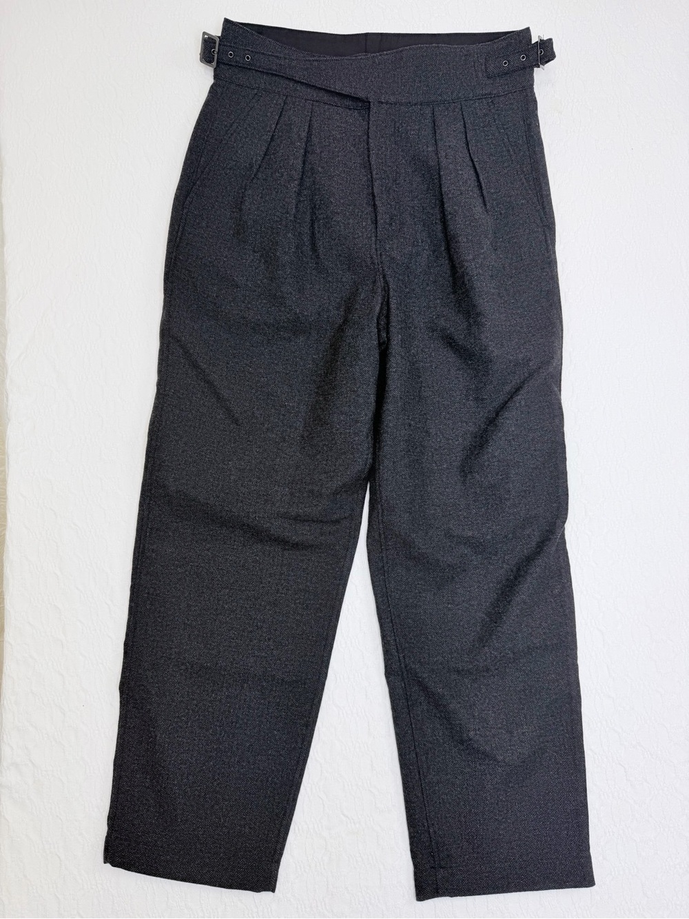 Banana Republic Factory NWT Herringbone Seafarer Pant Charcoal Dark Gray 14